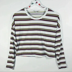 Purple Snow Long Sleeve Crop